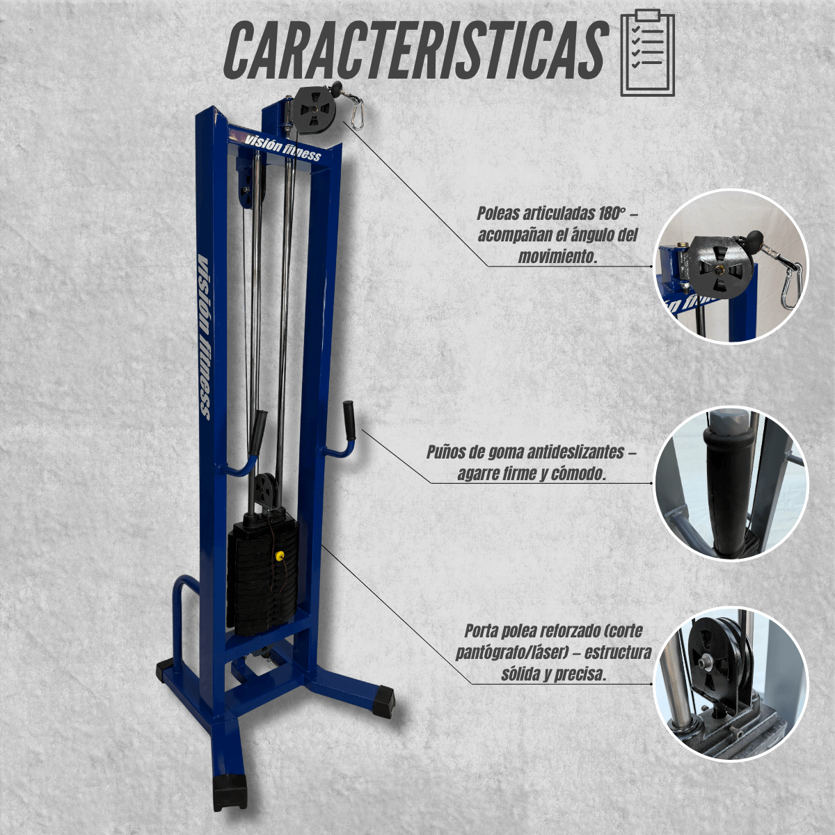 Polea Simple Alta/Baja Artuculada